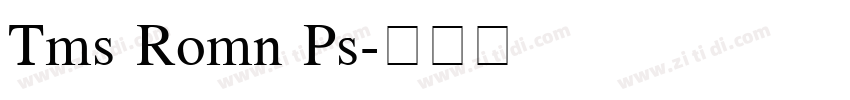 Tms Romn Ps字体转换